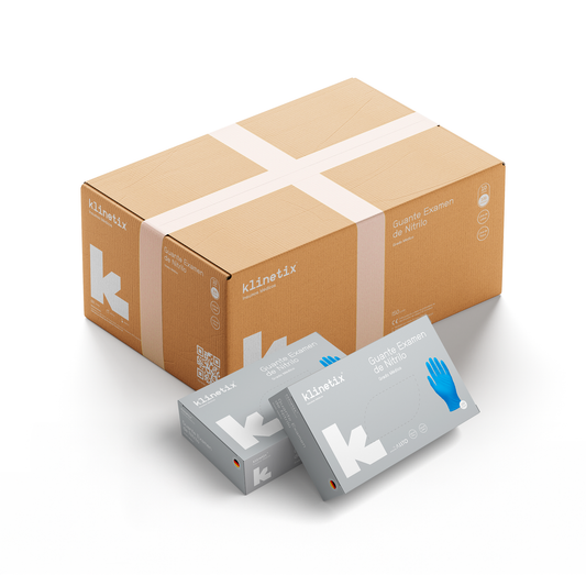 Guante Desechable Nitrilo – Sin Polvo – Klinetix – Caja Master (10 Cajas Unitarias)