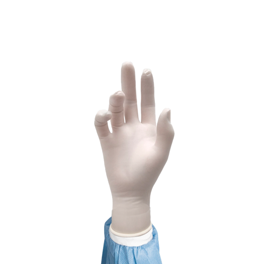 Guante Quirúrgico Estéril Cranberry Látex – Sin Polvo