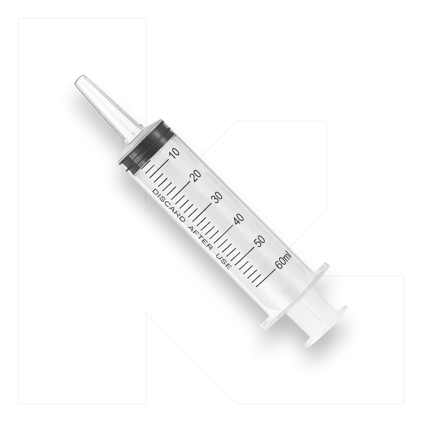 Jeringa 60 mL Punta Catéter Desechable Klinetix