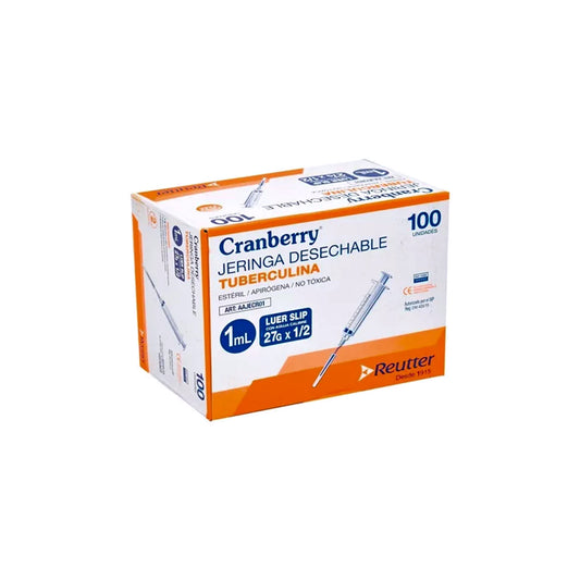 Jeringa Tuberculina Cranberry 1 mL