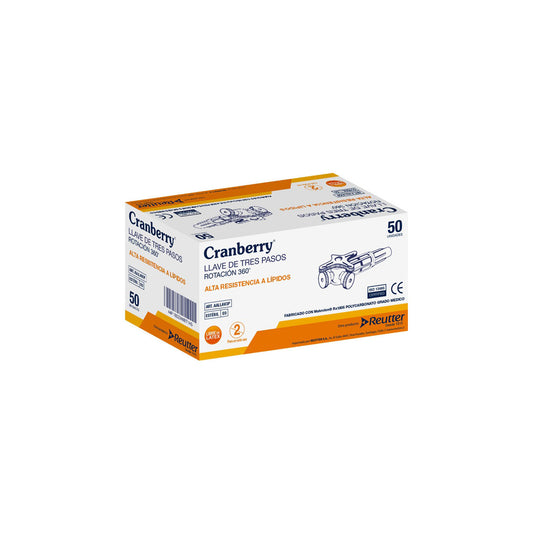 Llave de 3 Pasos Cranberry – Rotación 360°