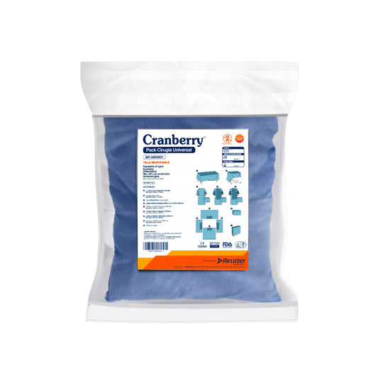 Pack de Cirugía Universal Estéril Cranberry – 3 Batas