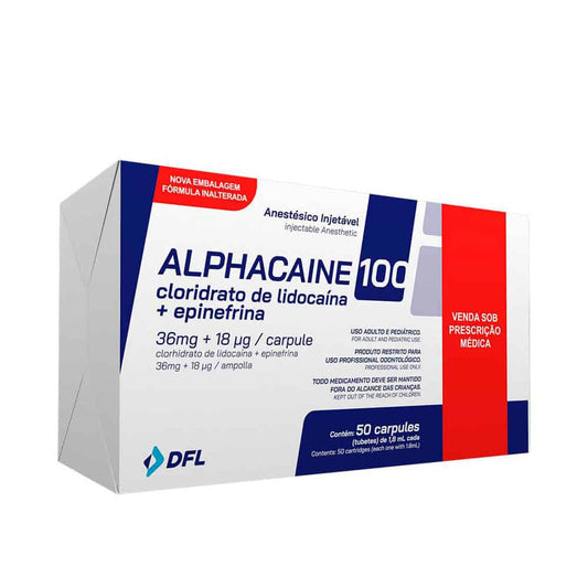 Anestesia Lidocaina Alphacaine 100 2% DFL