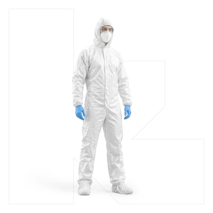 Buzo Encapsulado Desechable Blanco | 1 unidad | Klinetix
