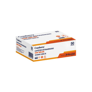 Catéter Intravenoso con Teflón | Caja 50 un | Cranberry