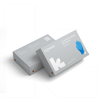 Guante Examinación Nitrilo Azul | Caja 100 un | Klinetix