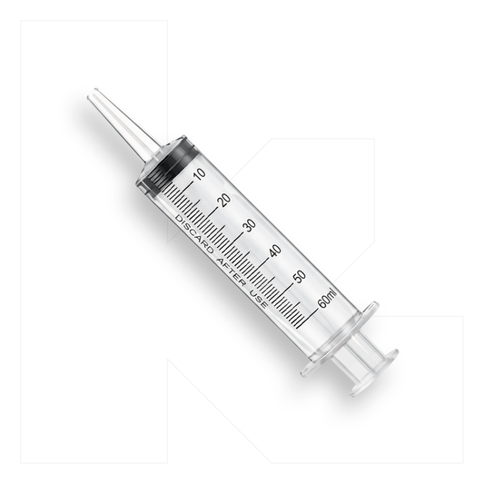 Jeringa 60 mL Punta Catéter Desechable Klinetix