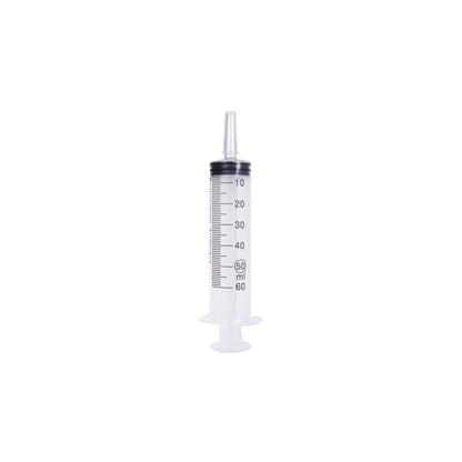 Jeringa Desechable Punta Catéter  Sin Aguja | 60 ml  | Caja 25 uni |  Cranberry