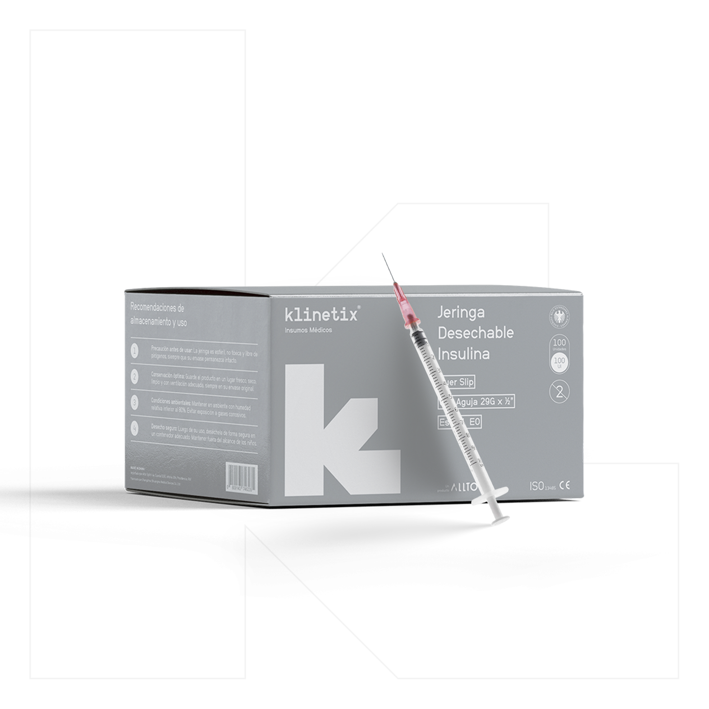 Jeringa Insulina Klinetix 100 UI