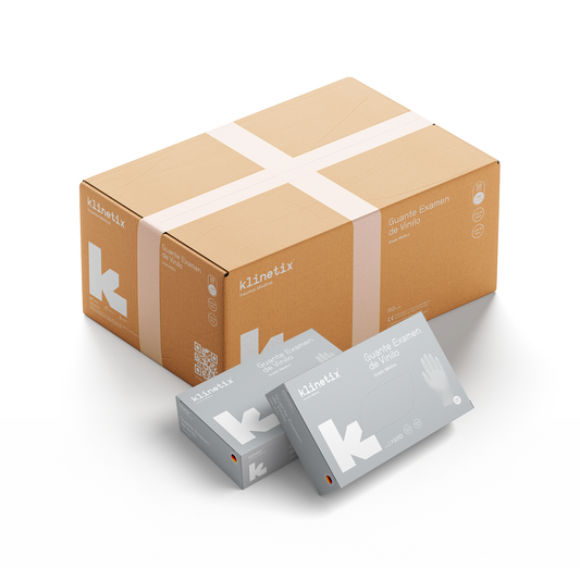 Guante Desechable Vinilo – Sin Polvo – Klinetix – Caja Master (10 Cajas Unitarias)
