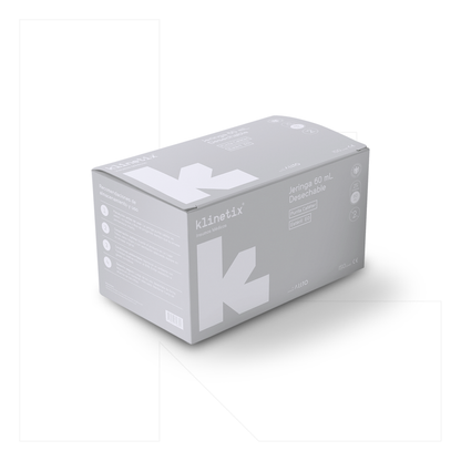 Jeringa 60 mL Punta Catéter | Caja 25 un | Klinetix