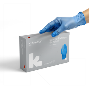 Guante Examinación Nitrilo Azul | Caja 100 un | Klinetix