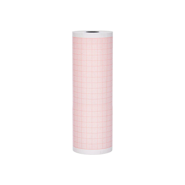 Rollo de papel térmico Contec para ECG de 12 canales, medidas 210 mm x 20 m, diseñado para impresión de trazados electrocardiográficos de alta precisión en equipos médicos. Distribuido por Klinetix.
