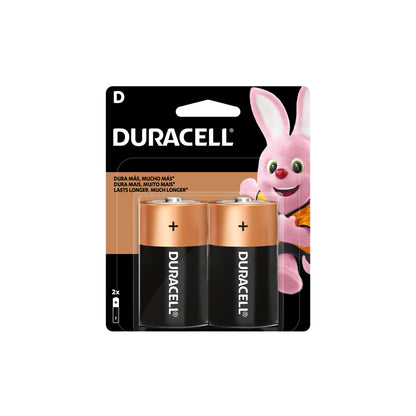 Pilas Alcalinas Duracell AA, AAA, C y D | Larga Duración