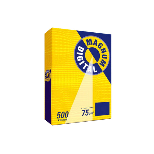 Resma de papel tamaño carta Magnum Digital de 75g con 500 hojas, ideal para impresoras láser e inkjet en oficinas y centros de salud. Distribuido por Klinetix.