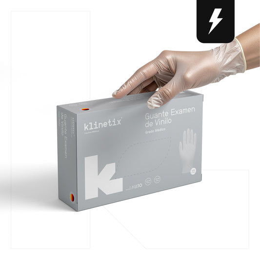 Guante de Examinación Klinetix Vinilo – Sin Polvo