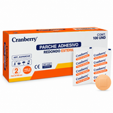 Parche Curita Redondo Vacuna | Caja 100 un | Cranberry