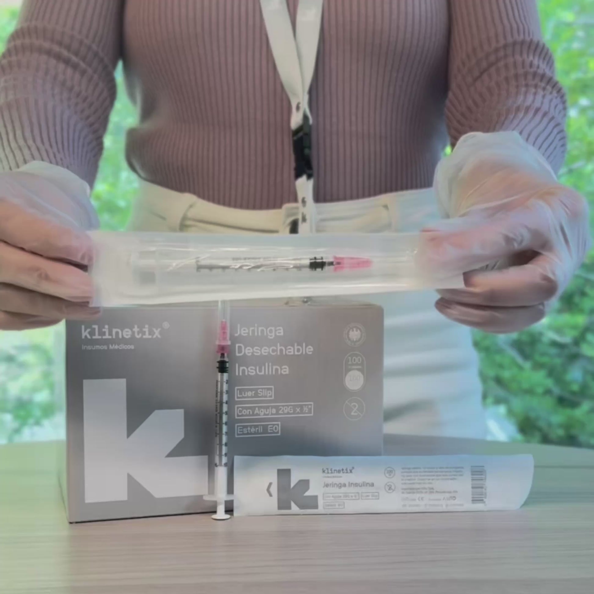 Jeringa Insulina Klinetix 100 UI